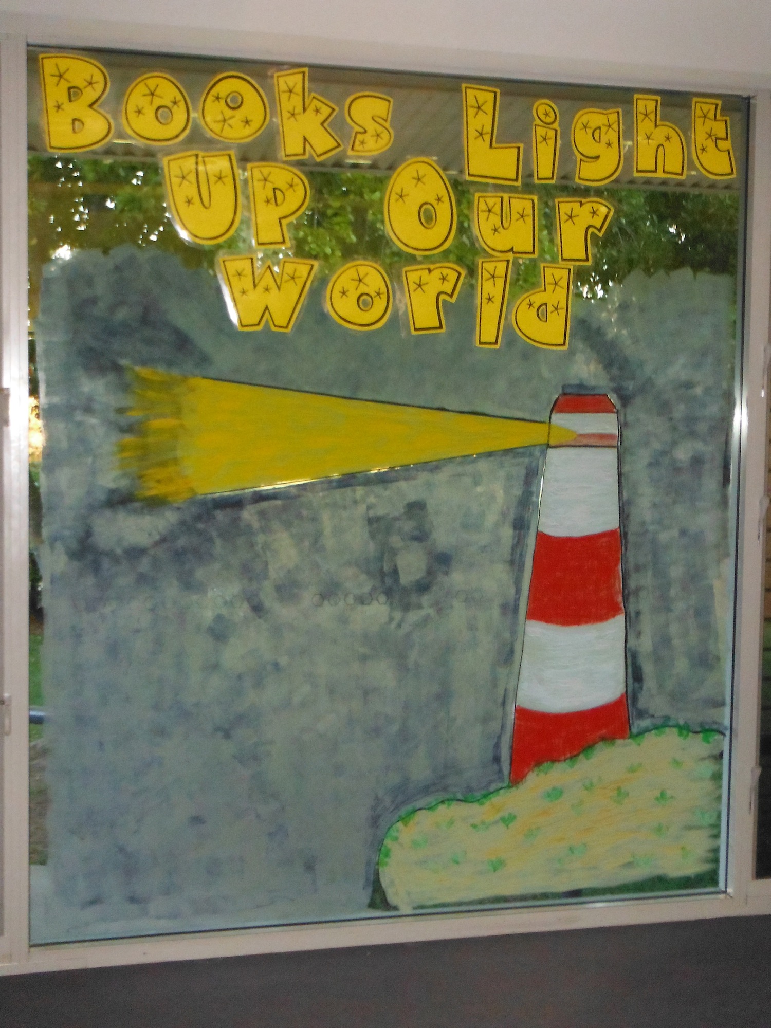 Lighthouse Window Painting